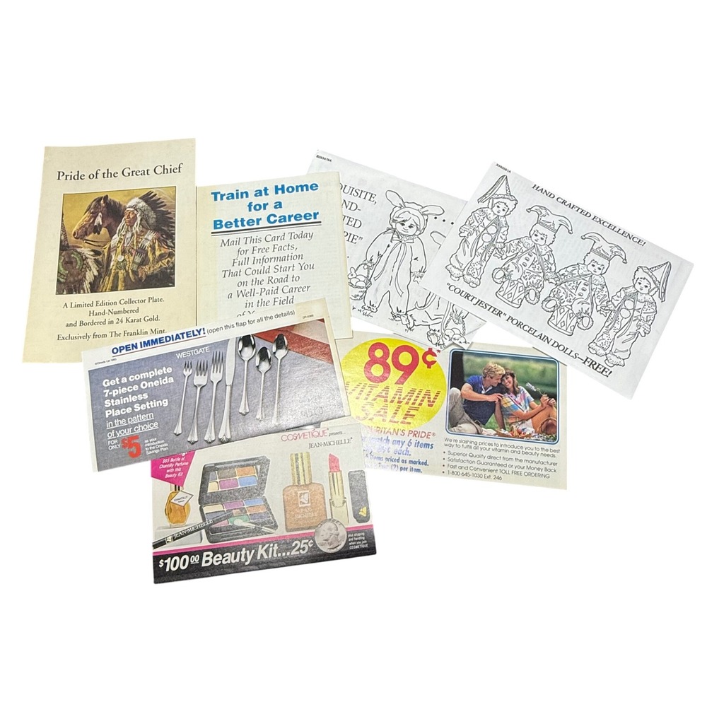 Vintage Ephemera Lot Ads Catalogs Brochures Collectibles Craft Supplies‎